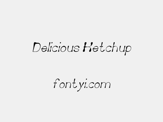 Delicious Ketchup