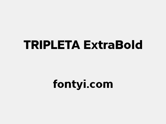 TRIPLETA ExtraBold