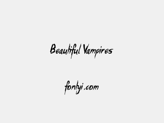 Beautiful Vampires