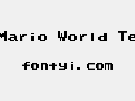 Super Mario World Text Box