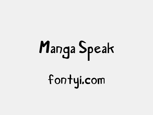 Manga Speak