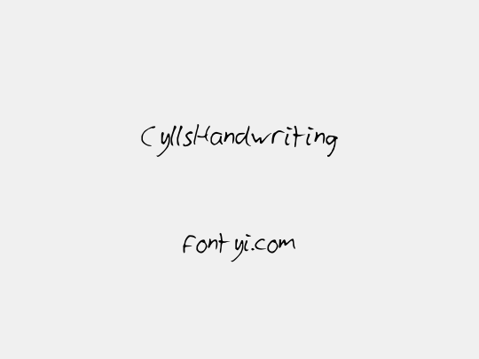 CyllsHandwriting