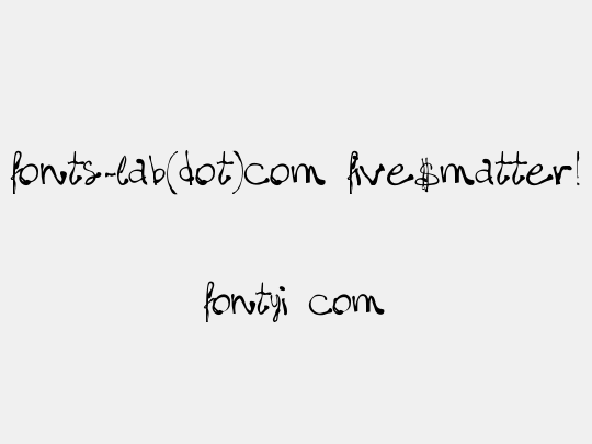 fonts-lab(dot)com_five$matter!