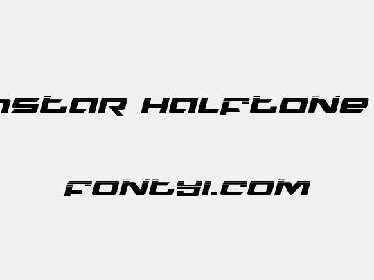 Northstar Halftone Italic