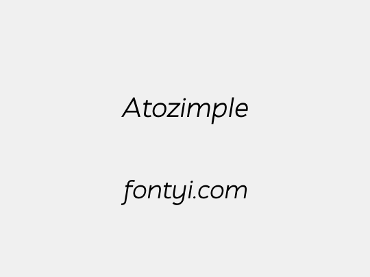 Atozimple