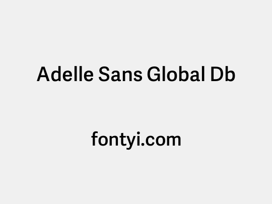 Adelle Sans Global Db