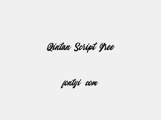 Qintan Script Free