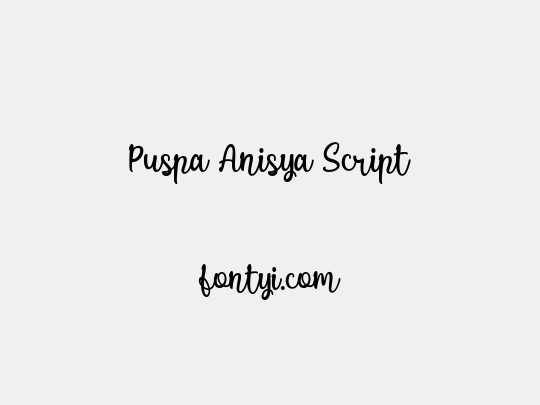 Puspa Anisya Script