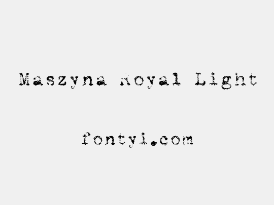 Maszyna Royal Light