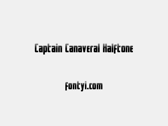 Captain Canaveral Halftone