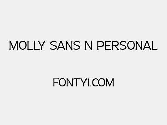 Molly Sans N PERSONAL