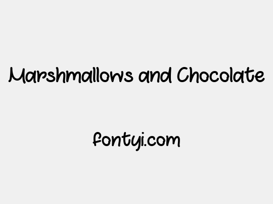 Marshmallows and Chocolate