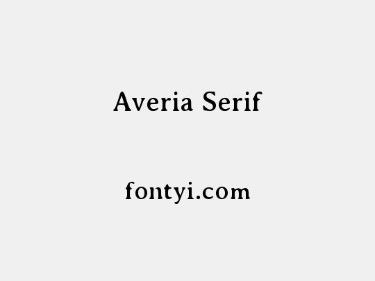 Averia Serif