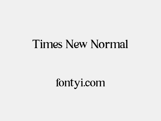 Times New Normal