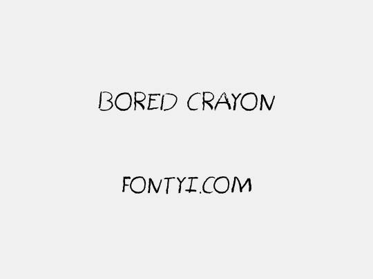 Bored Crayon