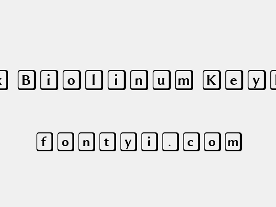 Linux Biolinum Keyboard