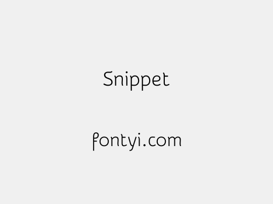 Snippet