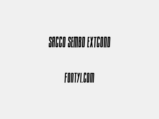 Sacco SemBd ExtCond