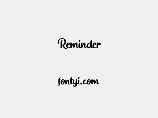Reminder