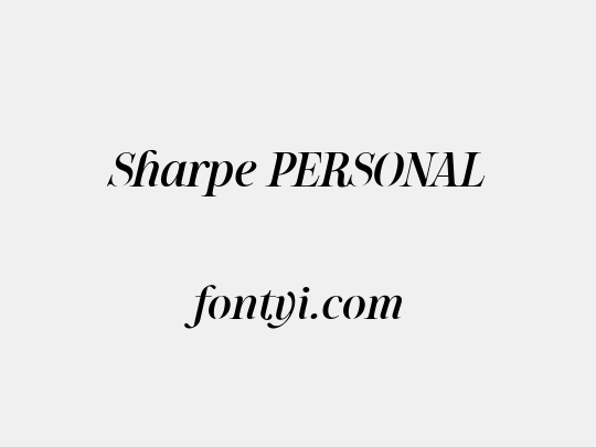 Sharpe PERSONAL