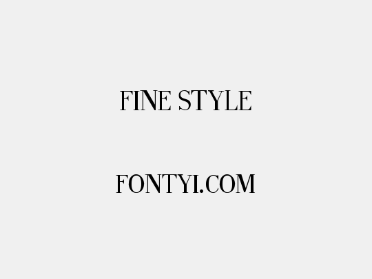 Fine Style