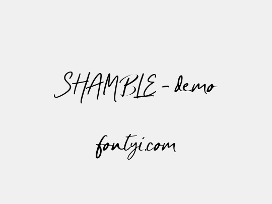 SHAMBLE - demo