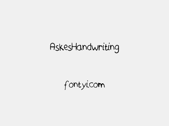AskesHandwriting