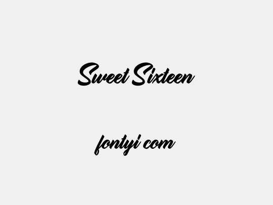 Sweet Sixteen