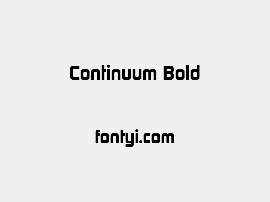 Continuum Bold