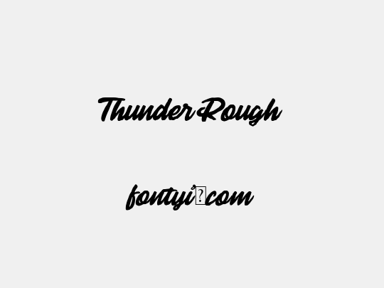 Thunder Rough