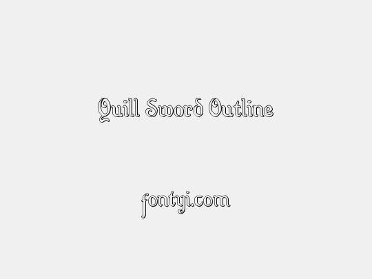 Quill Sword Outline