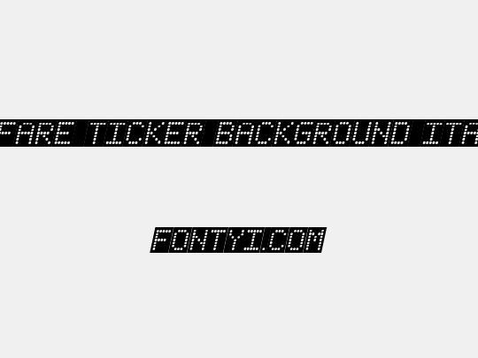 Fanfare Ticker Background Italic