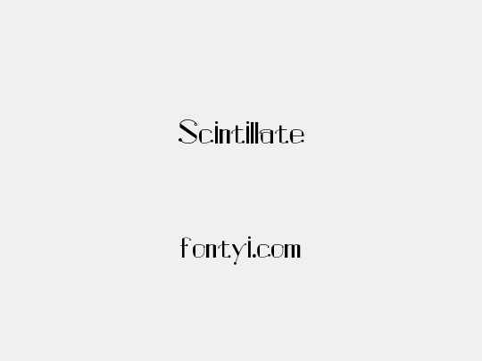 Scintillate