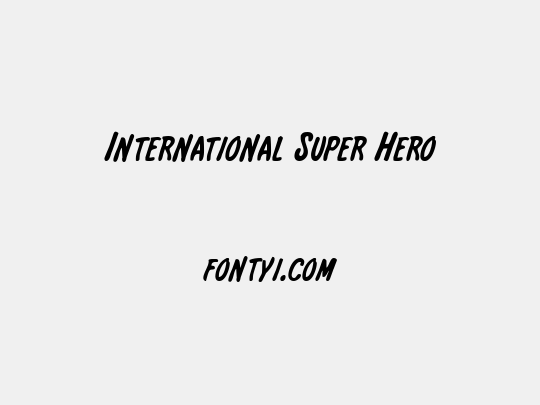 International Super Hero