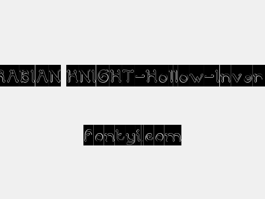 ARABIAN KNIGHT-Hollow-Inverse