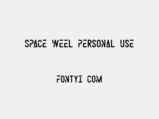 Space Weel Personal Use