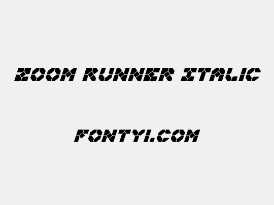 Zoom Runner Italic
