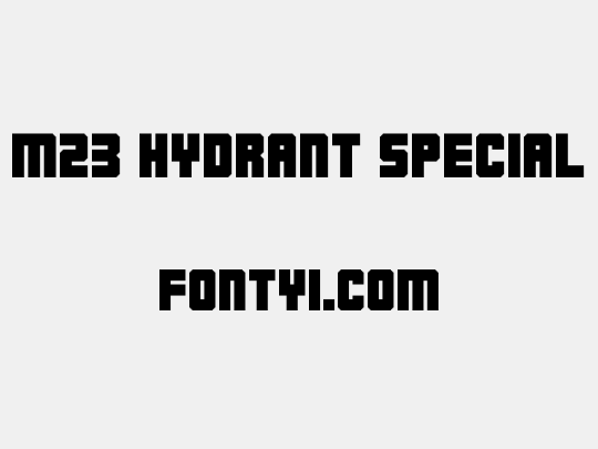 M23_HYDRANT SPECIAL