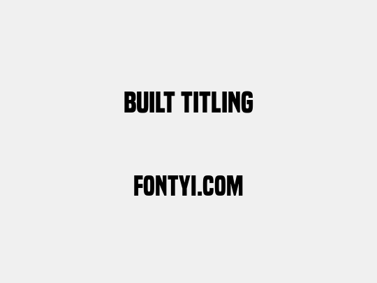 Built Titling