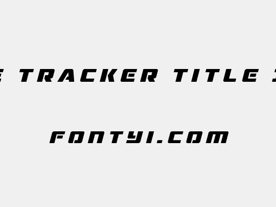 Drone Tracker Title Italic