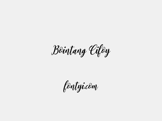 Bointang Cifoy