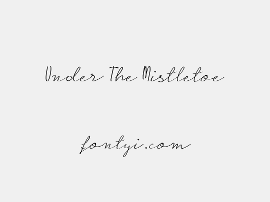 Under The Mistletoe
