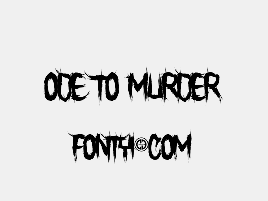 Ode To Murder