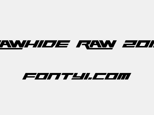 Rawhide Raw 2012
