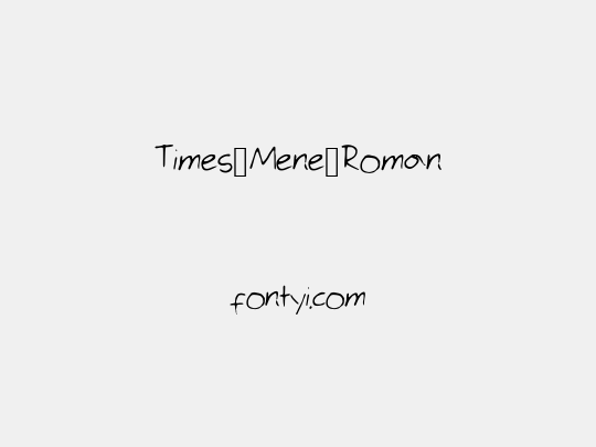 Times_Mene_Roman
