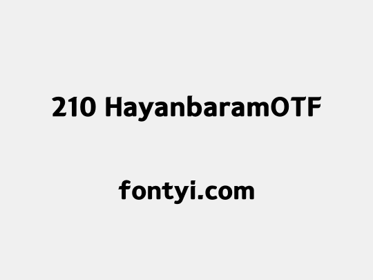 210 HayanbaramOTF