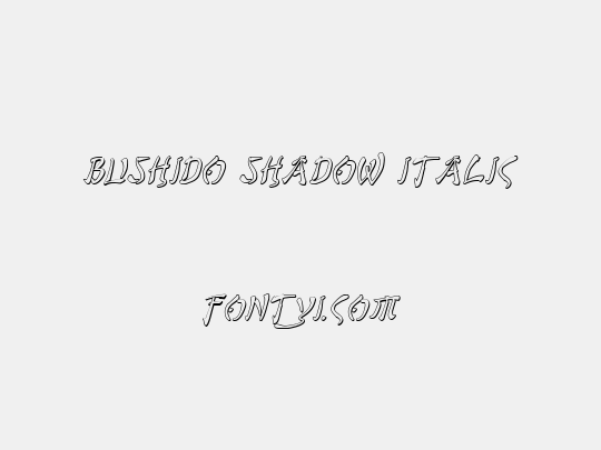 Bushido Shadow Italic
