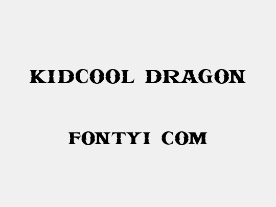 KIDCOOL DRAGON