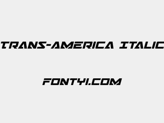 Trans-America Italic
