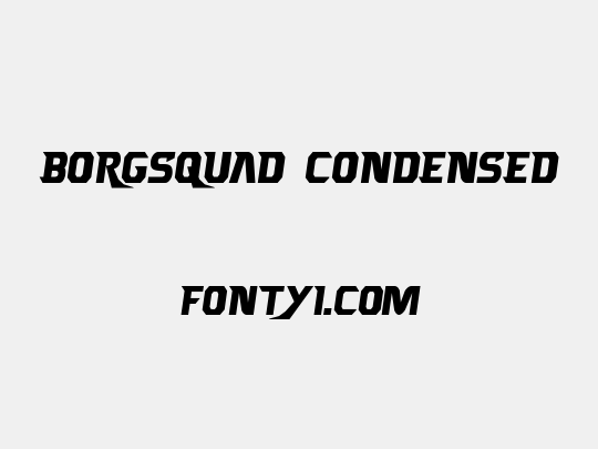 Borgsquad Condensed